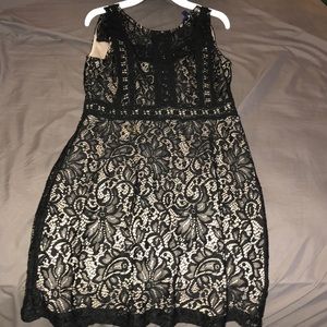 Black lace dress